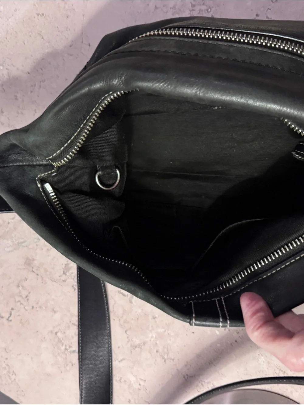 Vintage Coach Black Leather Shoulder Bag F10939 Y2K Soft Leather